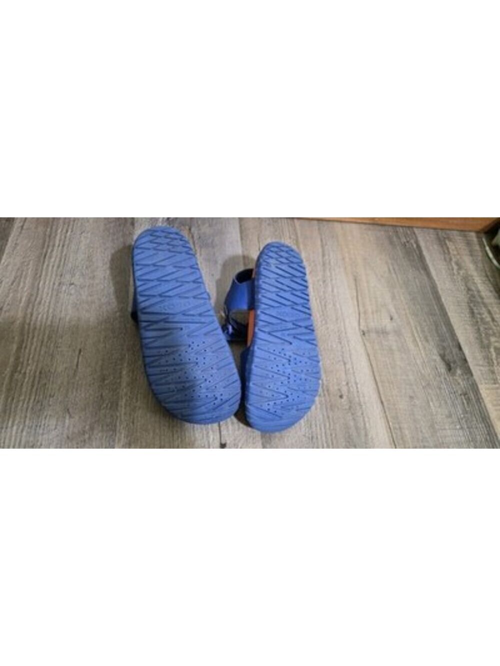 Geox J Sandal Fusbetto Royal Blue/Orange Water Friendly Kids Sz 1 Hook And Loop - Picture 4 of 7